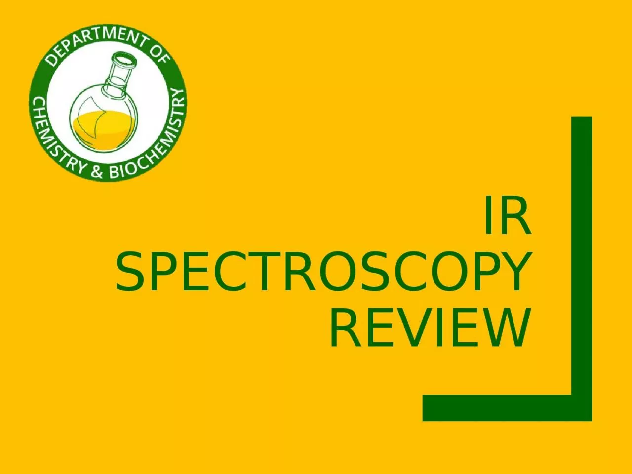 PPT-Ir Spectroscopy Review