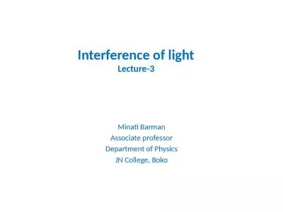 Interference of light Lecture-3