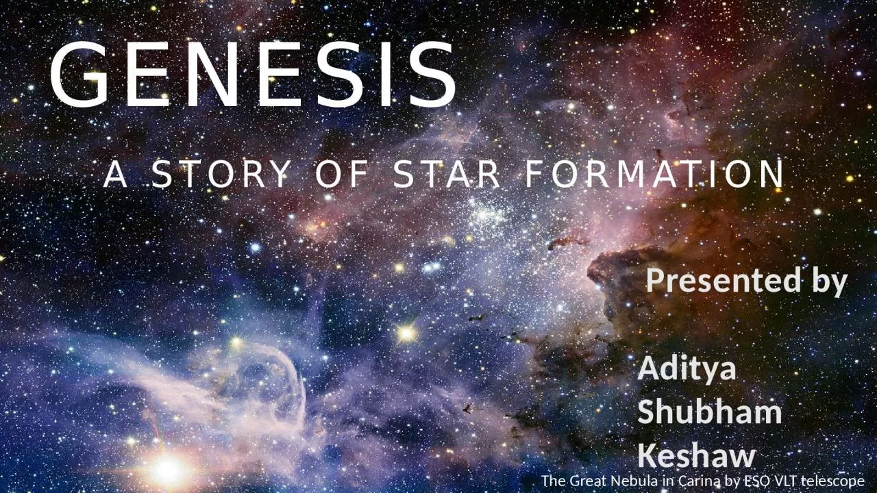 PPT-GENESIS The Great Nebula in