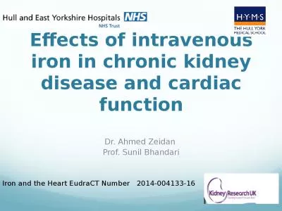 Effects of intravenous iron in chronic kidney disease and cardiac function