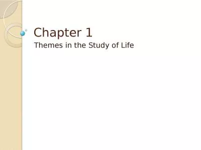 Chapter 1 Themes in the Study of Life