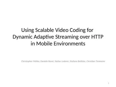 Using Scalable Video Coding for