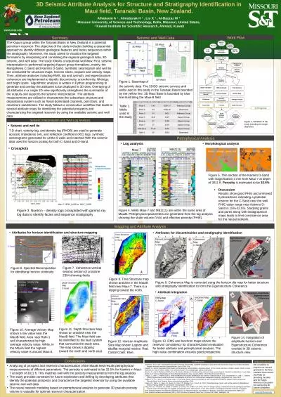 3D Seismic Attribute Analysis for Structure and Stratigraphy Identification in Maui field,