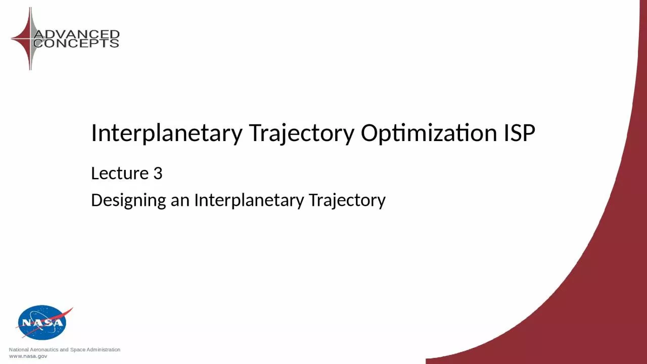 PPT-Interplanetary Trajectory Optimization ISP