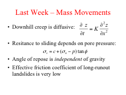 PPT-Last Week – Mass Movements