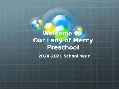 Welcome to  Our Lady of Mercy Preschool