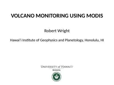 Volcano monitoring using MODIS