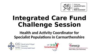 Integrated Care Fund Challenge Session