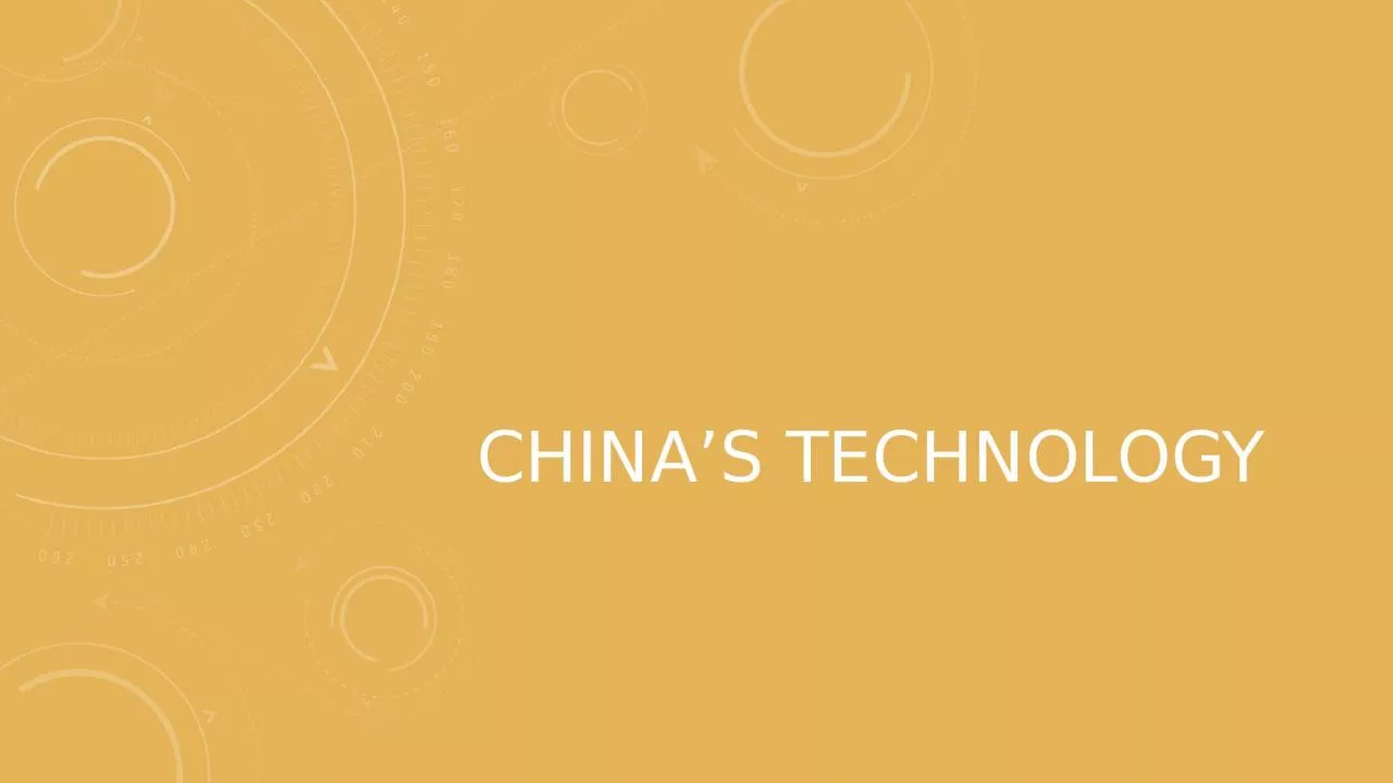 PPT-China’s technology Discovering Chinese Technology