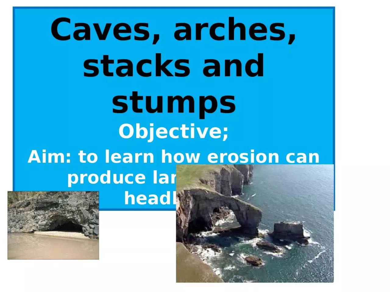 PPT-Caves, arches, stacks and stumps