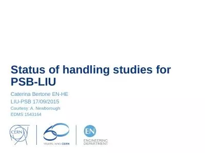 Status of handling studies for PSB-LIU