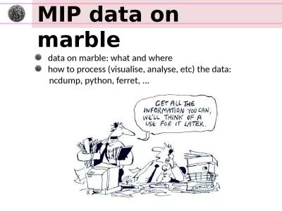 data on marble: what and where