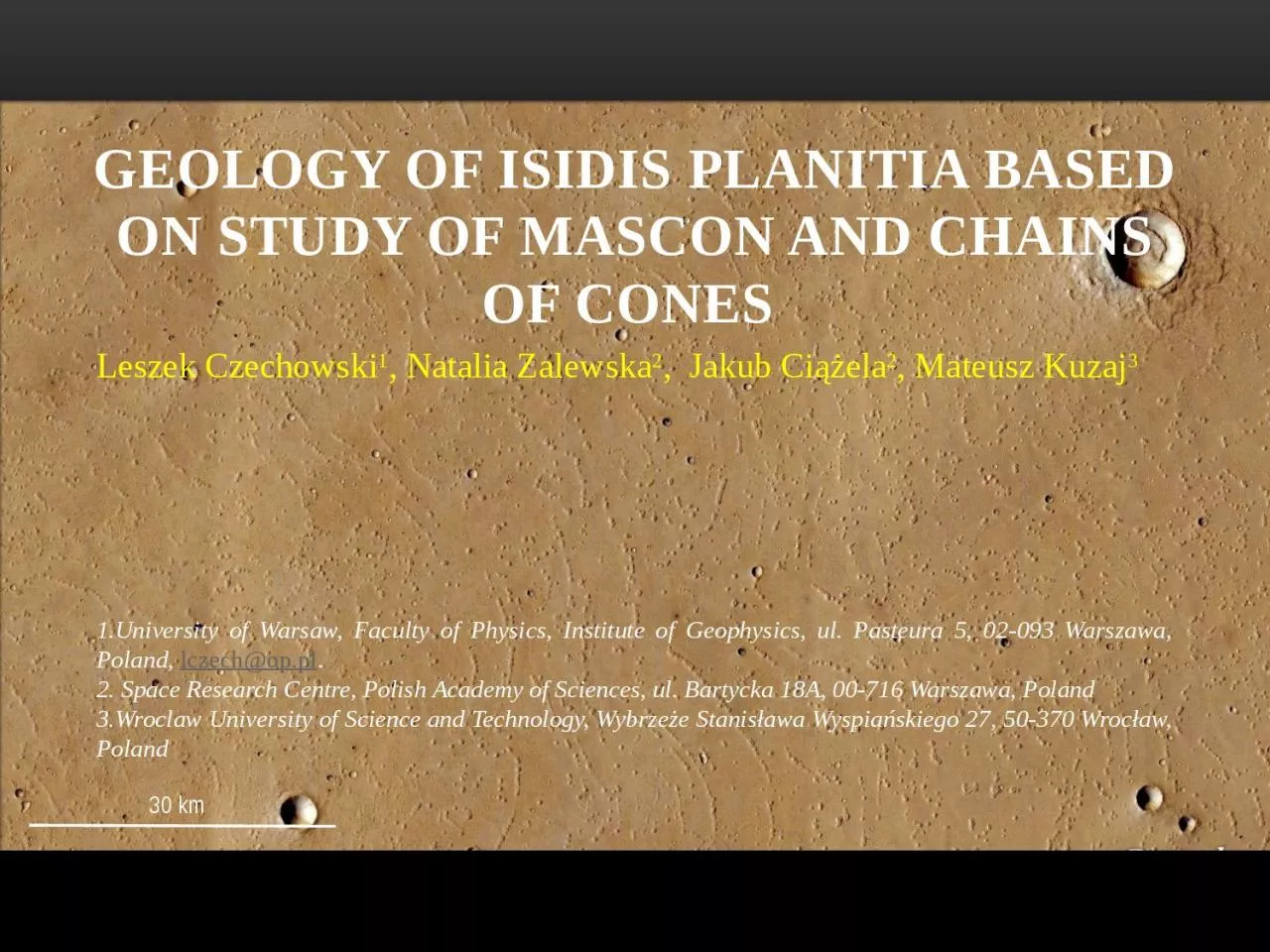 PPT-Geology of Isidis Planitia