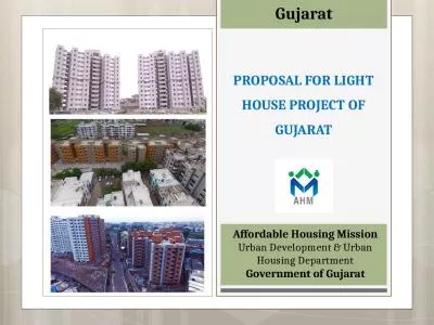 Gujarat PROPOSAL FOR LIGHT HOUSE PROJECT OF GUJARAT