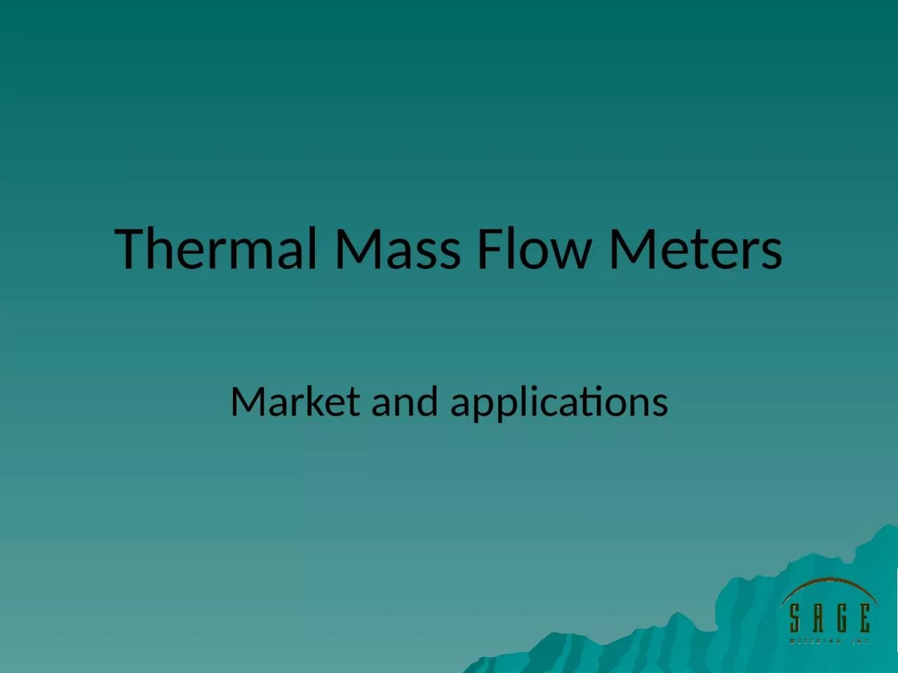 PPT-Thermal Mass Flow Meters