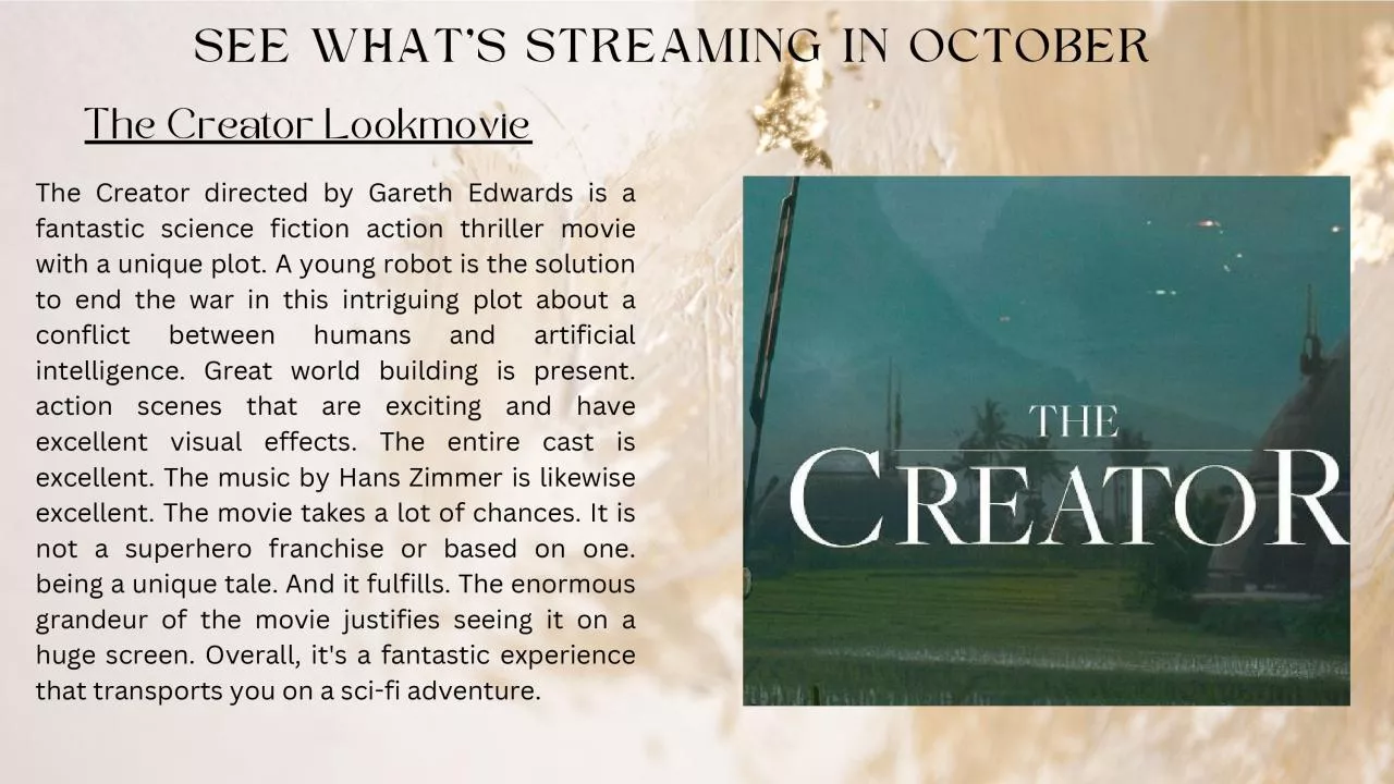 PDF-See what\'s streaming in October only on LookMovie