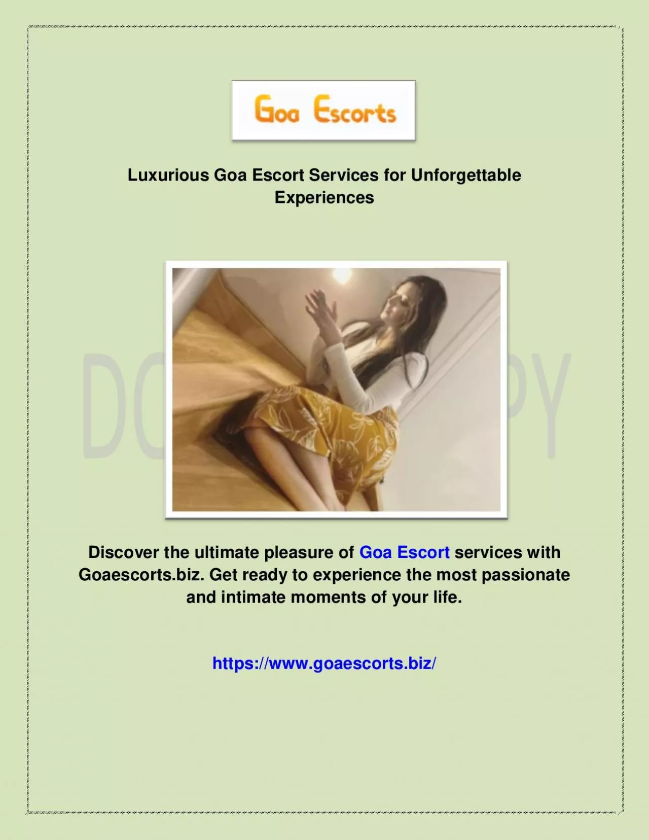 Luxurious Goa Escort Services for Unforgettable Experiences