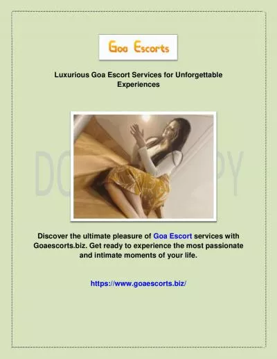 Luxurious Goa Escort Services for Unforgettable Experiences