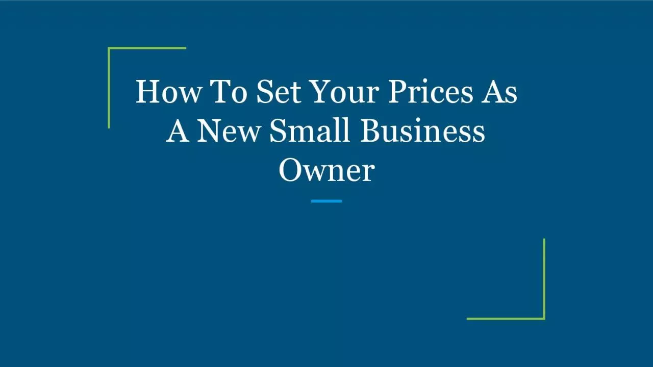 How To Set Your Prices As A New Stax services Miamimall Business Owner