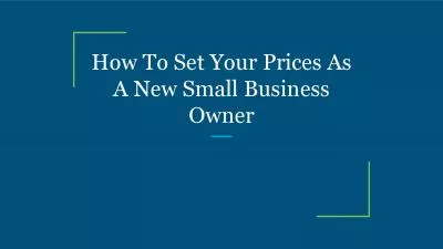 How To Set Your Prices As A New Stax services Miamimall Business Owner