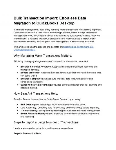 How to Import Invoice into QuickBooks Desktop in Bulk from Excel/CSV?