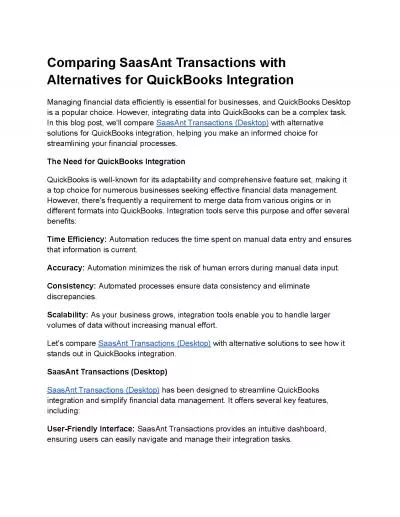 SaasAnt Transactions (Desktop) for QuickBooks Desktop