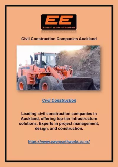 Civil Construction	Civil Construction Companies Auckland