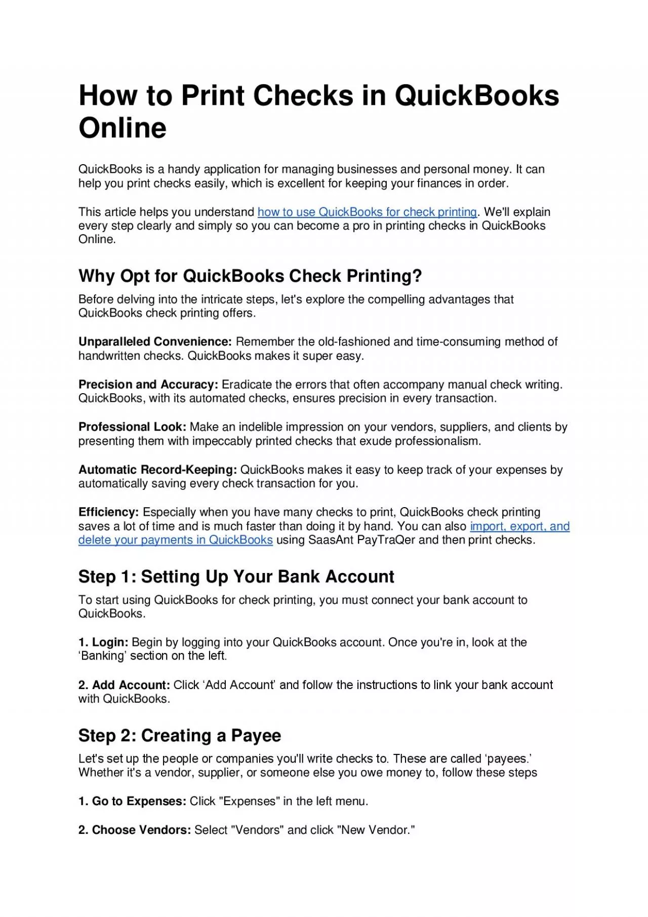 PDF-How to Print Checks in QuickBooks: A Step-by-Step Guide