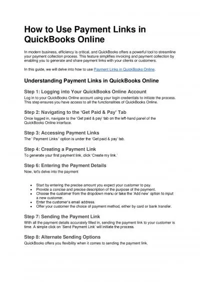 How to Use Payment Links in QuickBooks