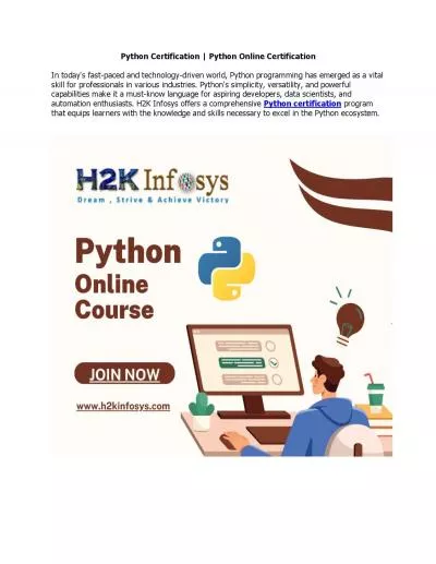 Python Certification | Python Online Certification