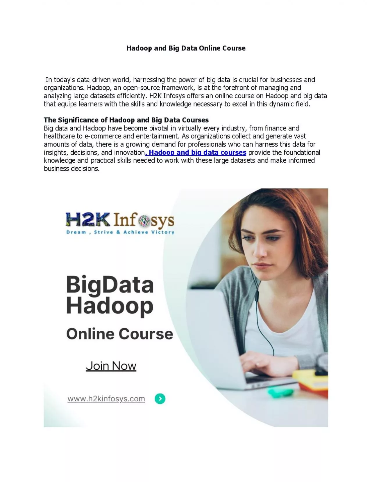 PDF-Hadoop and Big Data Online Course