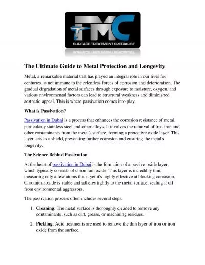 The Ultimate Guide to Metal Protection and Longevity