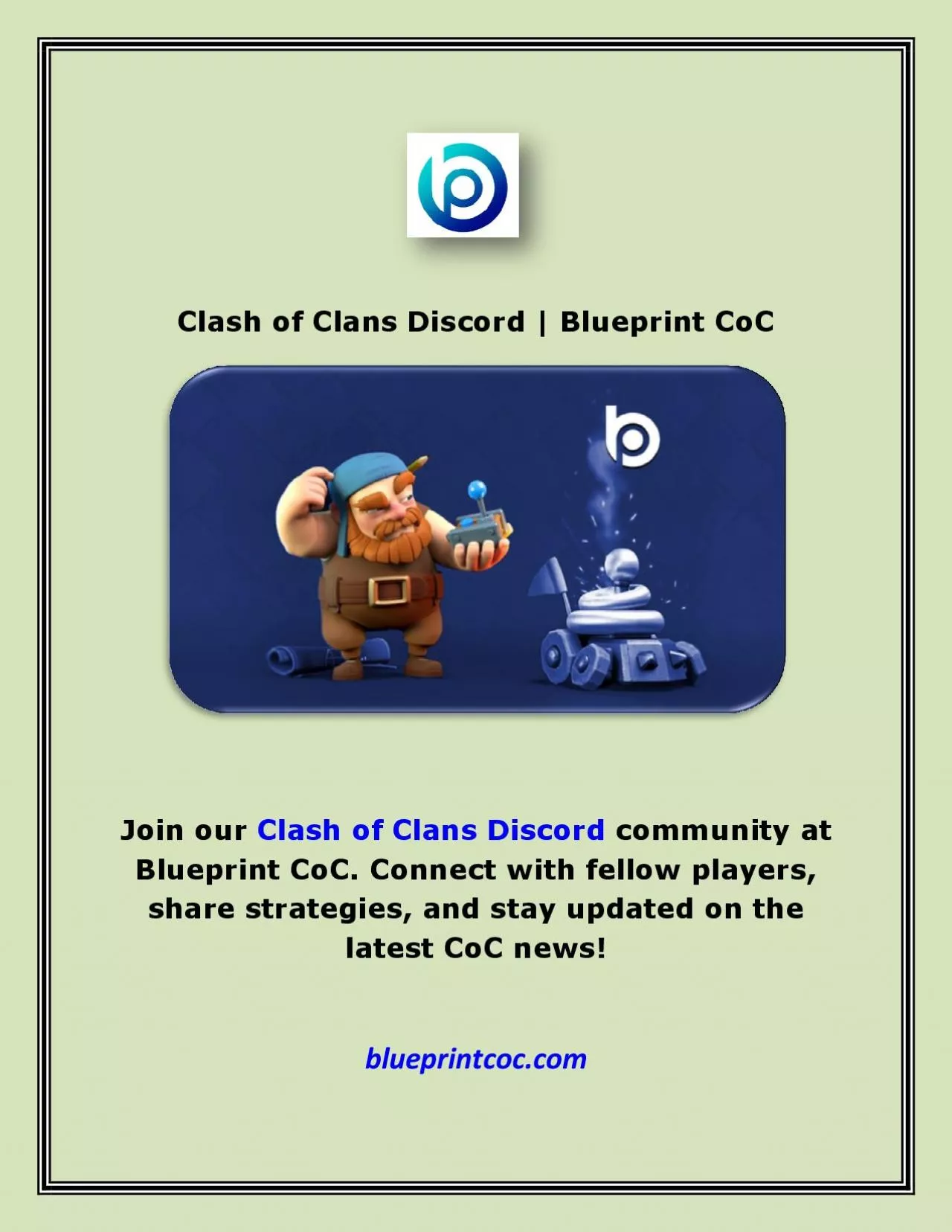 PDF-Clash of Clans Discord | Blueprint CoC