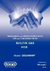 INSTALLATION and SERVICE INSTRUCTIONSBUILT-IN GAS
