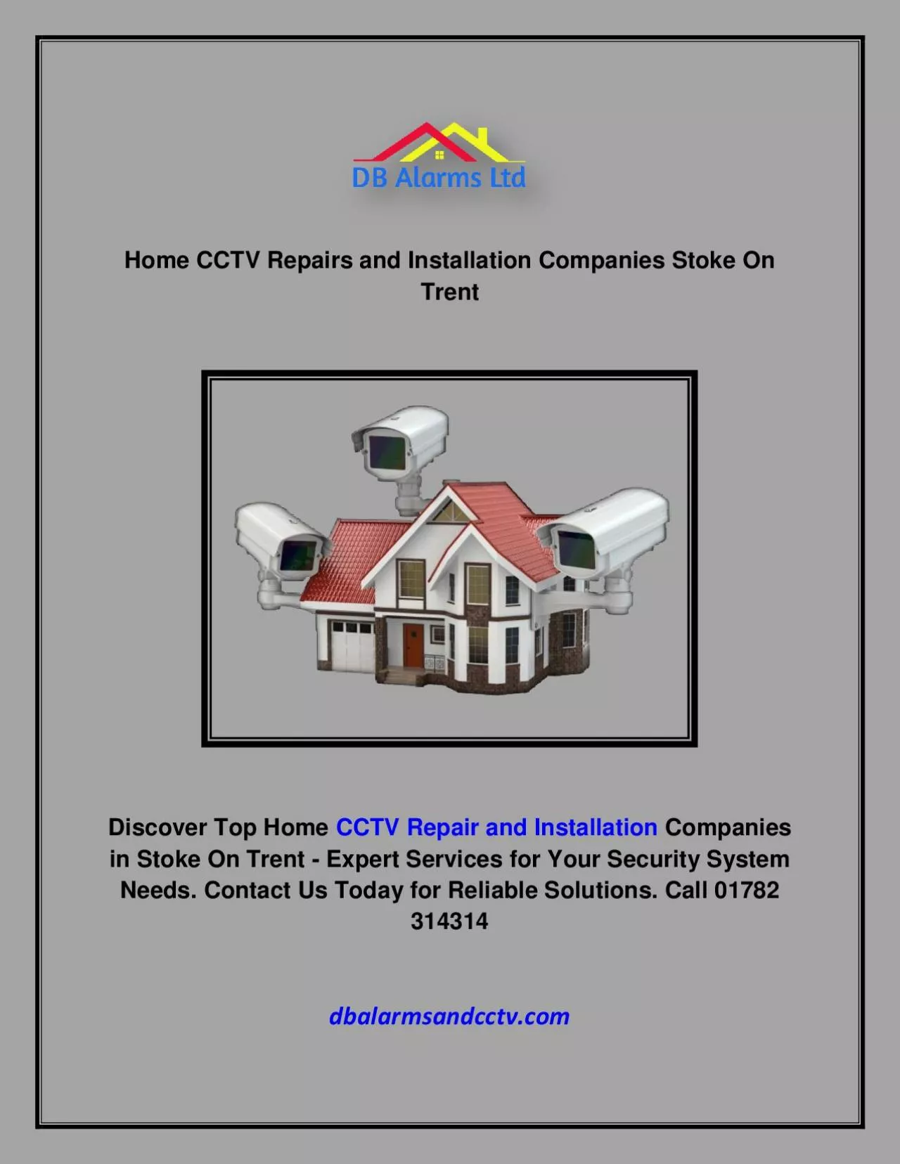 PDF-Home CCTV Repairs and Installation Companies Stoke On Trent