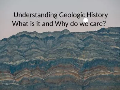 Understanding Geologic History