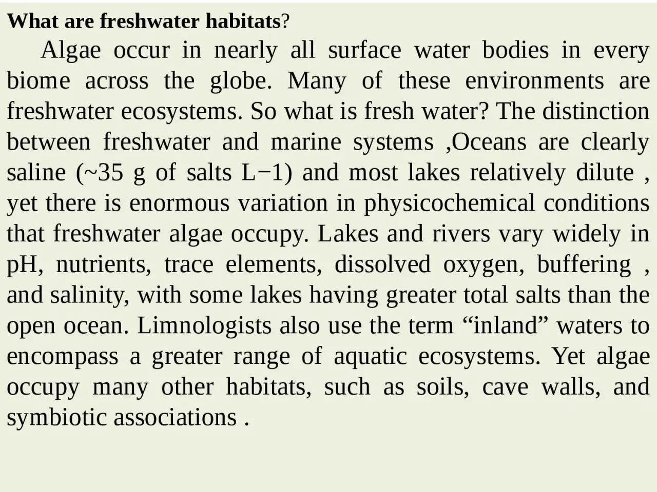 PPT-What are freshwater habitats