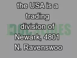 *CadSoft in the USA is a trading division of Newark, 4801 N. Ravenswoo