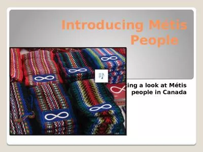 Introducing Métis People