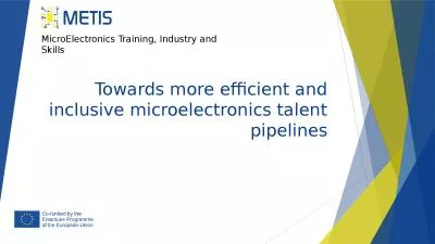Towards more efficient and inclusive microelectronics talent pipelines