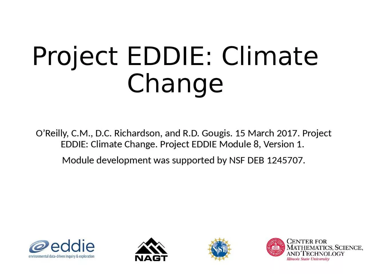 PPT-Project EDDIE: Climate Change