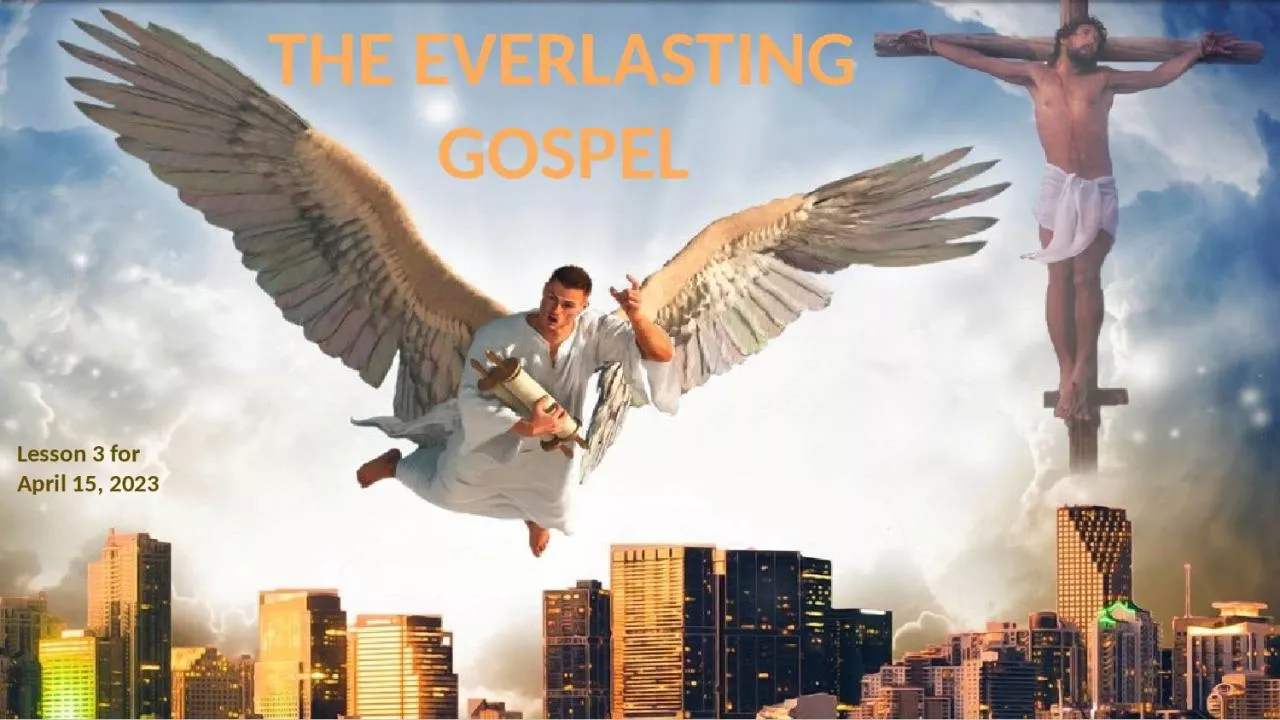 PPT-THE EVERLASTING GOSPEL Lesson 3 for