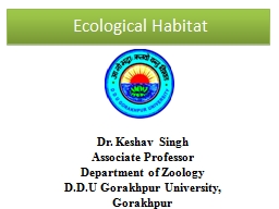 Ecological Habitat Dr.  Keshav