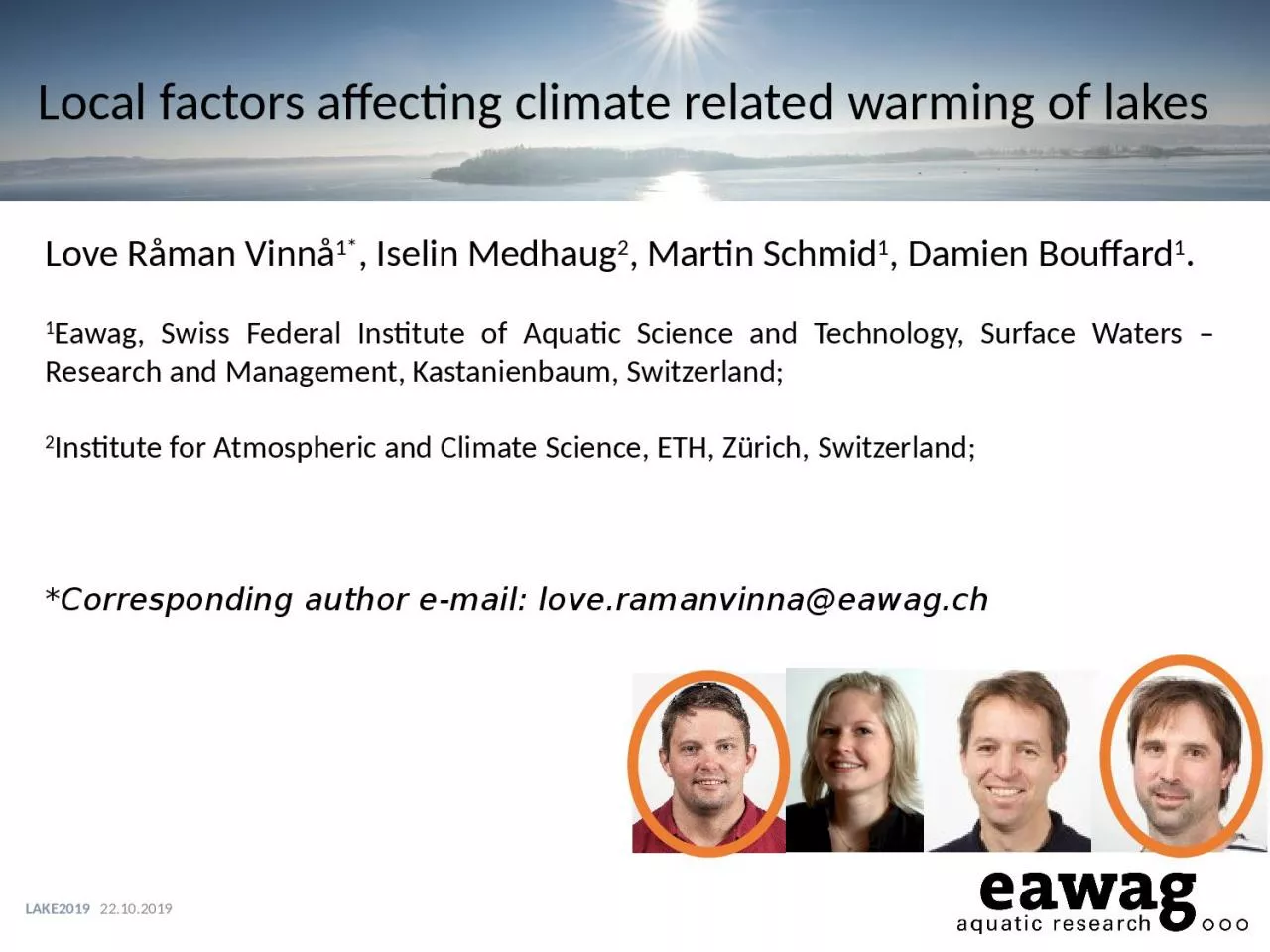 Local factors affecting climate related warming of lakes