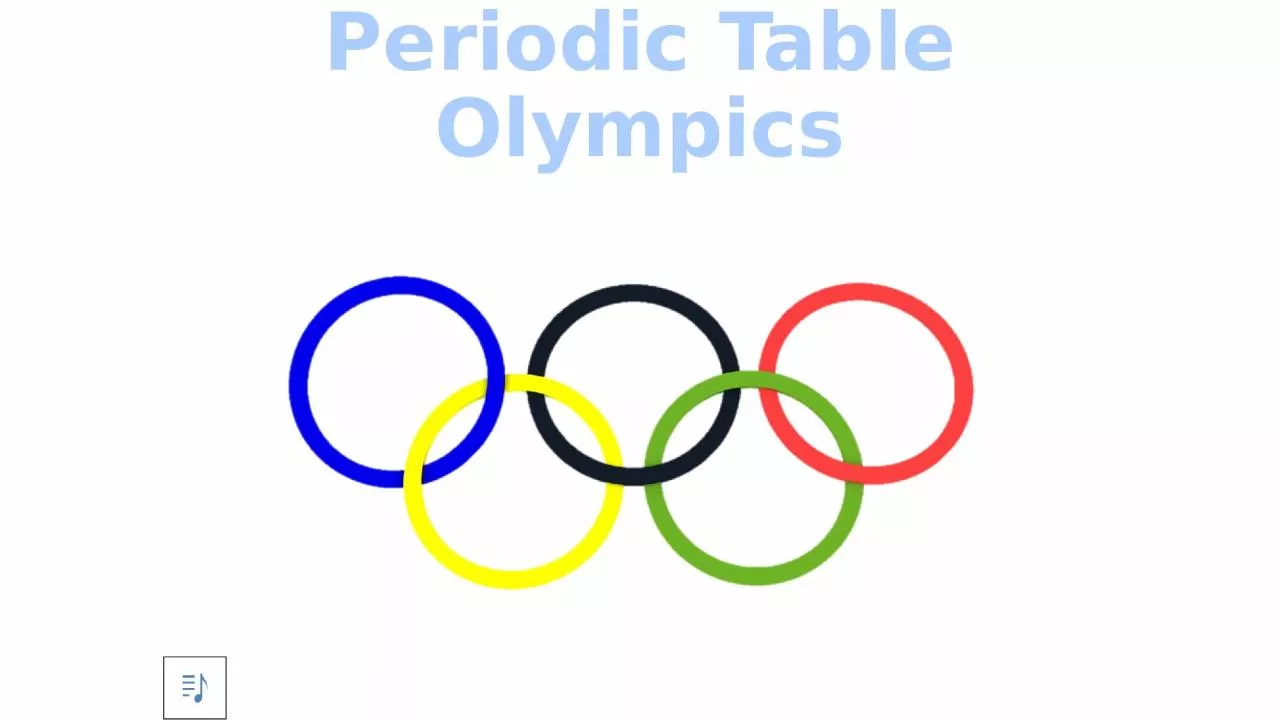 PPT-Periodic Table Olympics I