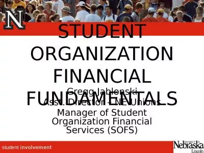 STUDENT ORGANIZATION FINANCIAL FUNDAMENTALS