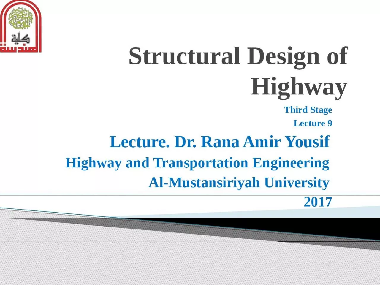 Structural Design of Highway