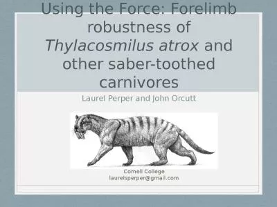 Using the Force: Forelimb robustness of