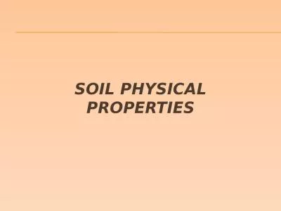 Soil  Physical properties