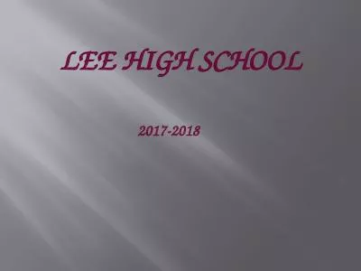 Lee High School 2017-2018